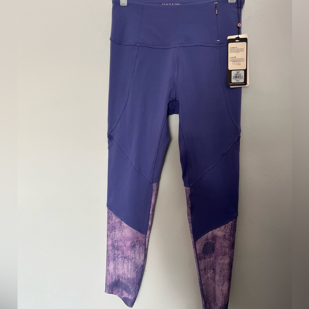 NWT Calia Essentials Spliced 7/8 Leggings Corsican Blue Size Small